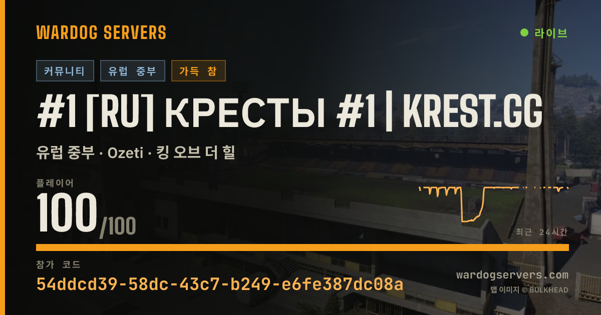 #1 [RU] Кресты #1 | krest.gg 실시간 상태 배너