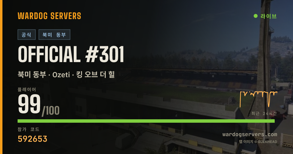 Official #301 실시간 상태 배너