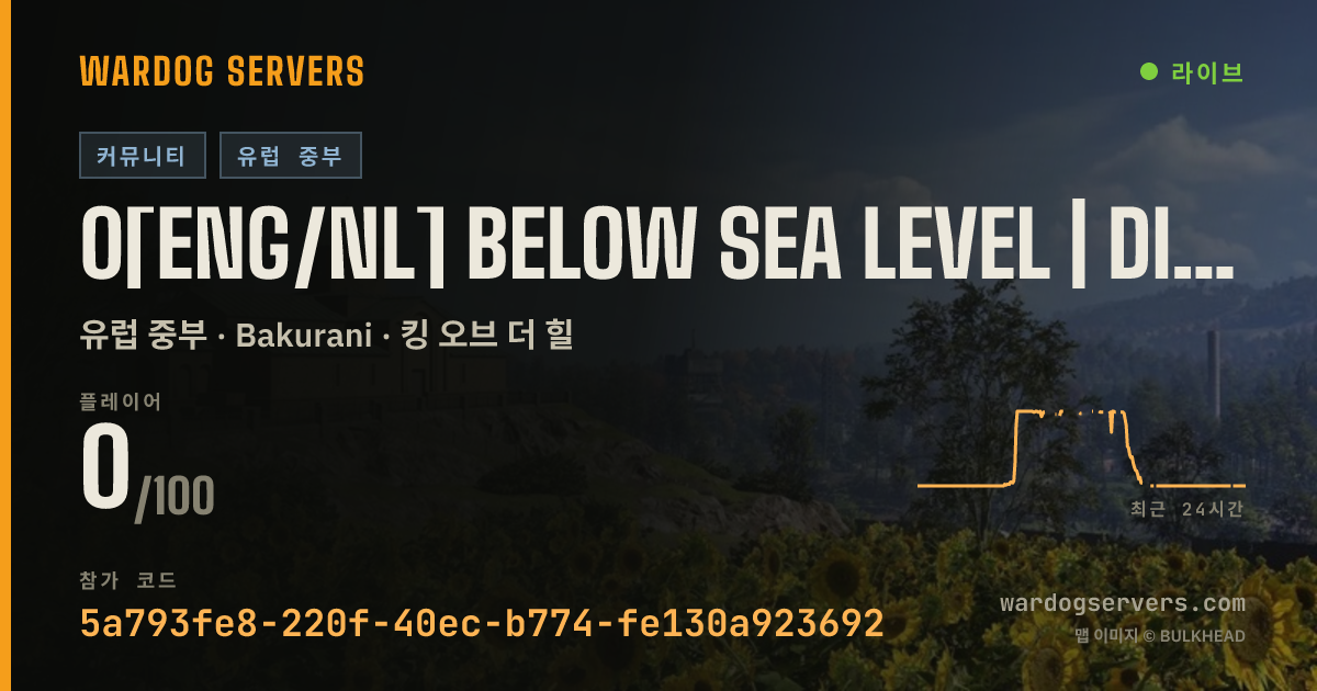 0[ENG/NL] Below Sea Level | discord.gg/BSLNL 실시간 상태 배너