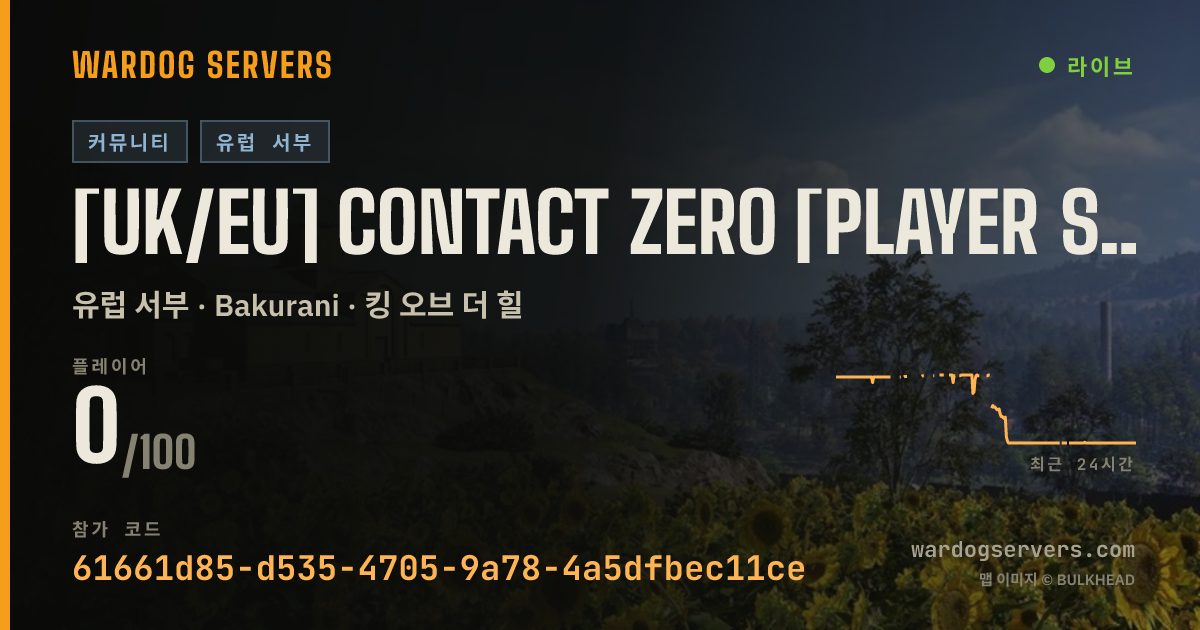 [UK/EU] CONTACT ZERO [PLAYER SCREENING] [ACTIVE STAFF] 실시간 상태 배너