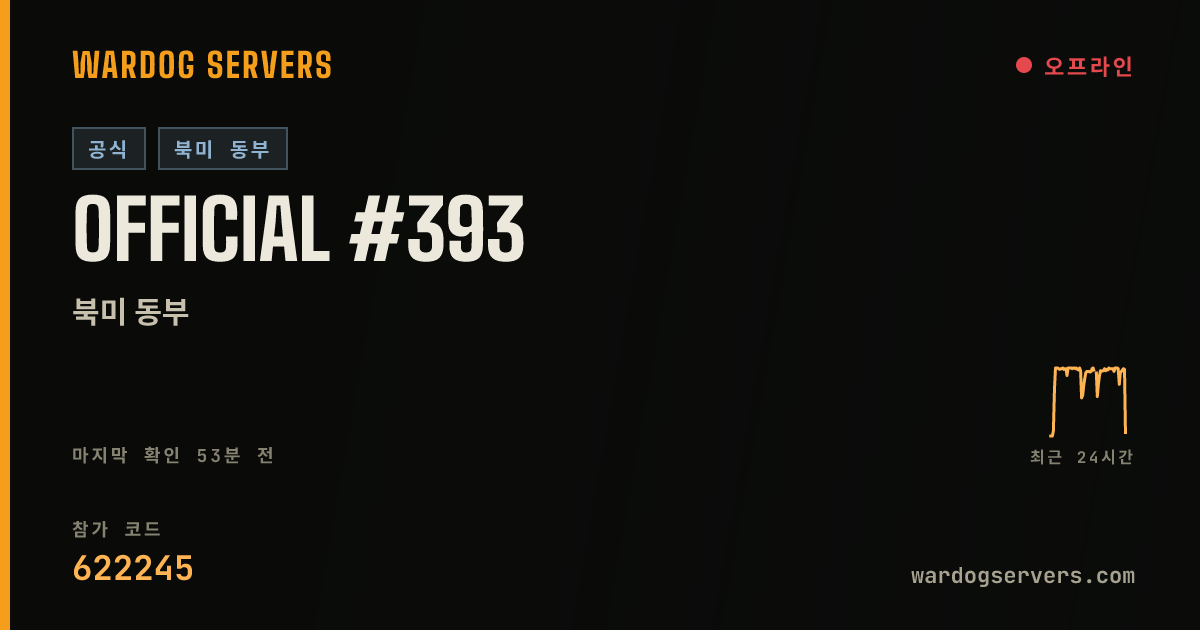 Official #393 실시간 상태 배너