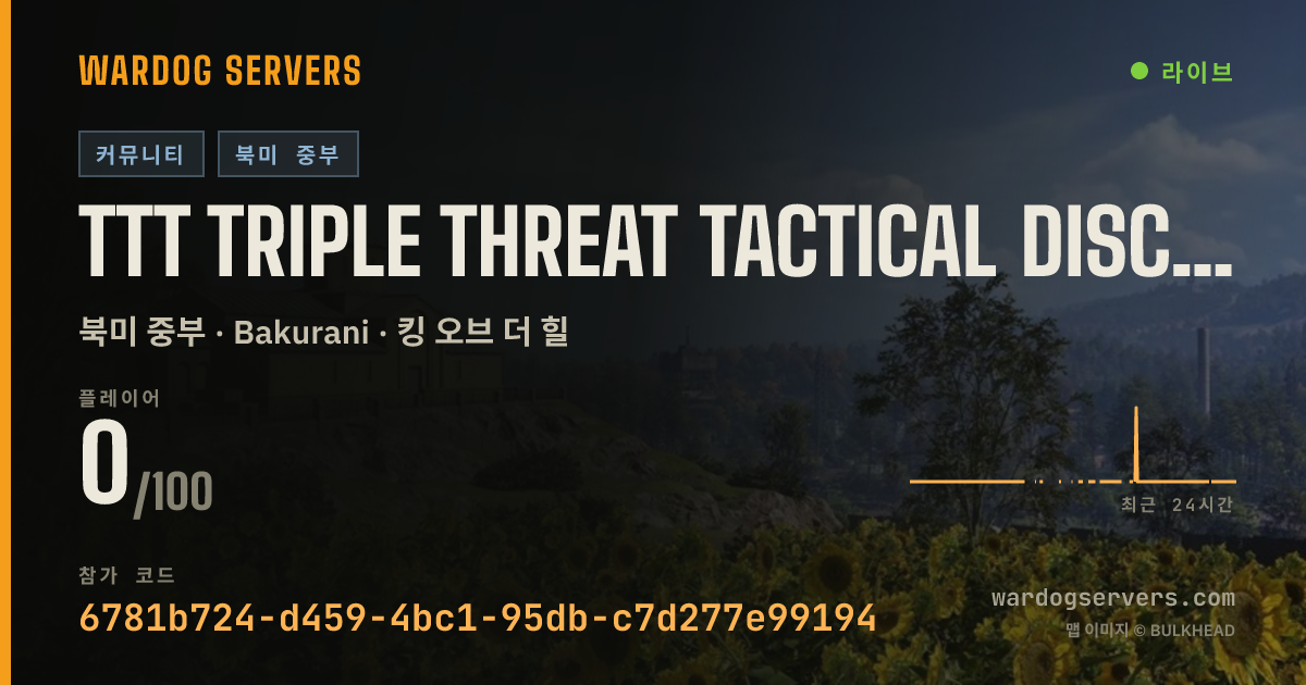 TTT Triple Threat Tactical discord.gg/triplethreat 실시간 상태 배너