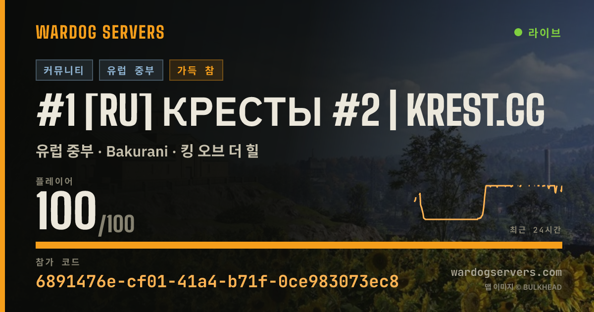 #1 [RU] Кресты #2 | krest.gg 실시간 상태 배너