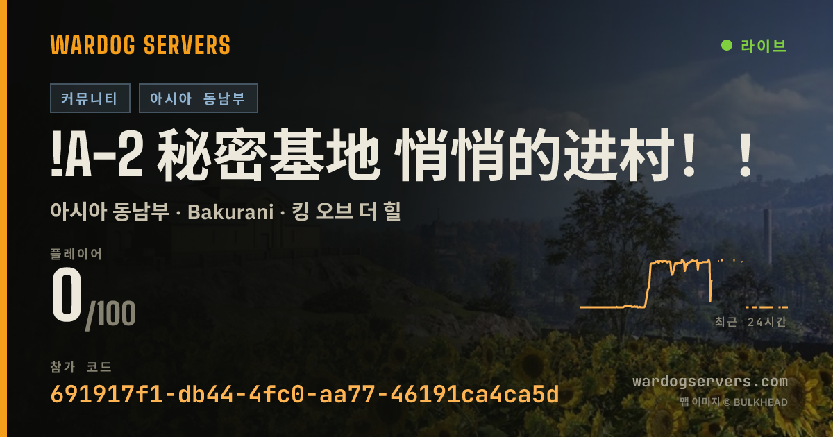 !A-2 秘密基地 悄悄的进村！！！！！ 실시간 상태 배너