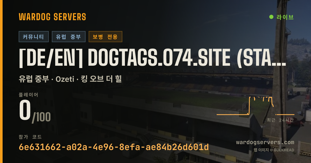 [DE/EN] DOGTAGS.o74.site (Statstracker) Infantry Only 실시간 상태 배너
