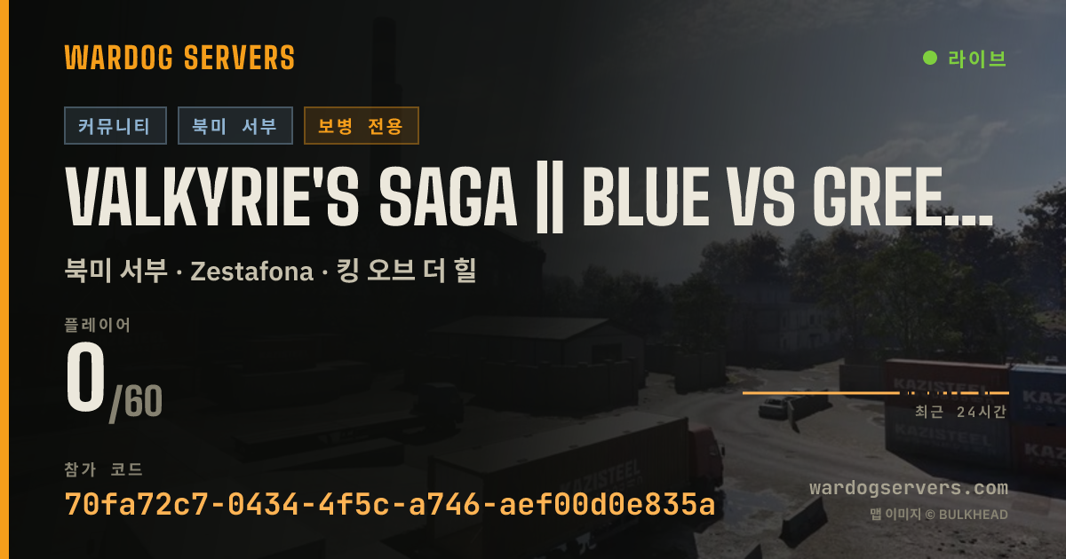 Valkyrie's Saga || Blue Vs Green || Active Admins || Valkyriessa 실시간 상태 배너