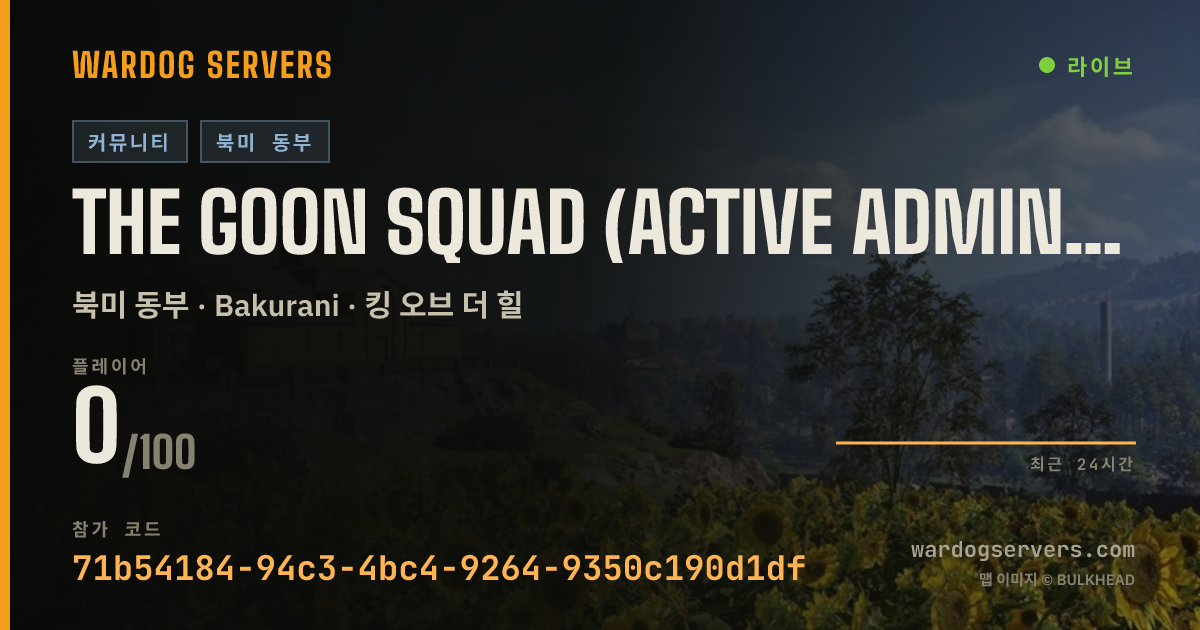The Goon Squad (Active Admins) ((NO BS)) 실시간 상태 배너