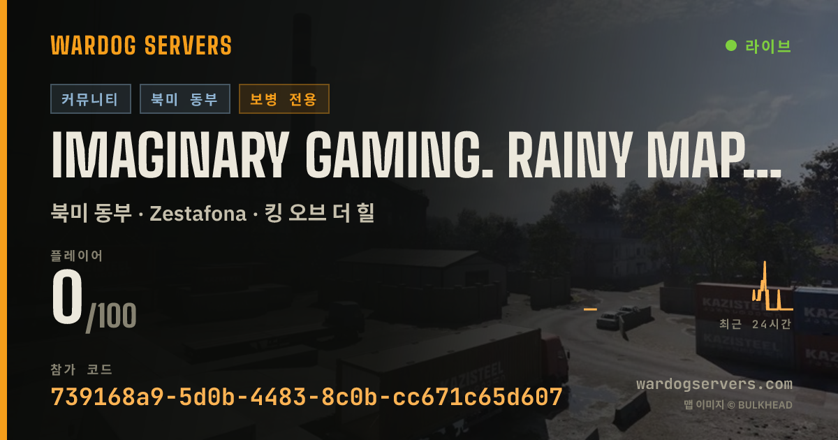 Imaginary Gaming. Rainy Maps Only. No GLHeli 실시간 상태 배너