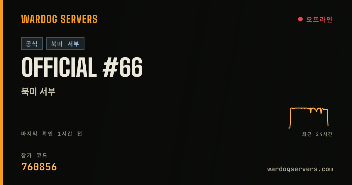 Official #66 실시간 상태 배너