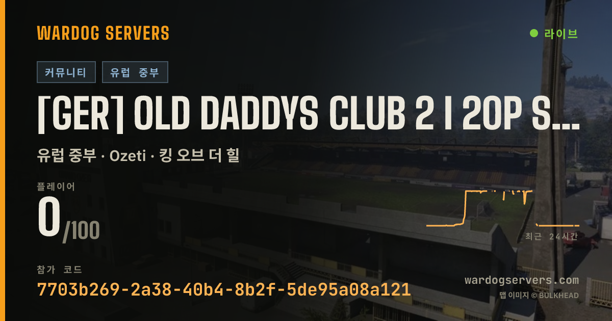 [GER] Old Daddys Club 2 I 20p Start 실시간 상태 배너