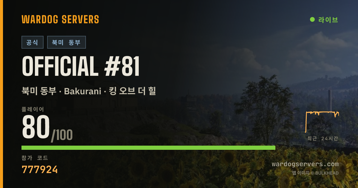 Official #81 실시간 상태 배너