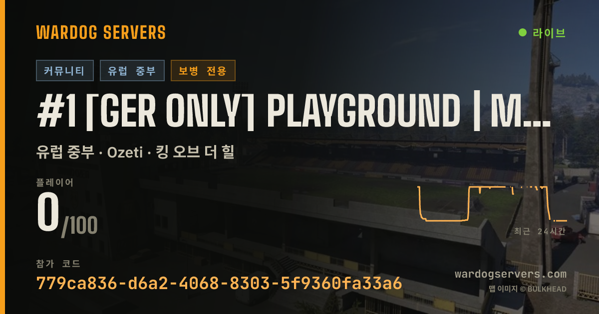 #1 [GER only] PLAYGROUND | Map-Vote im Discord | playground-gami 실시간 상태 배너
