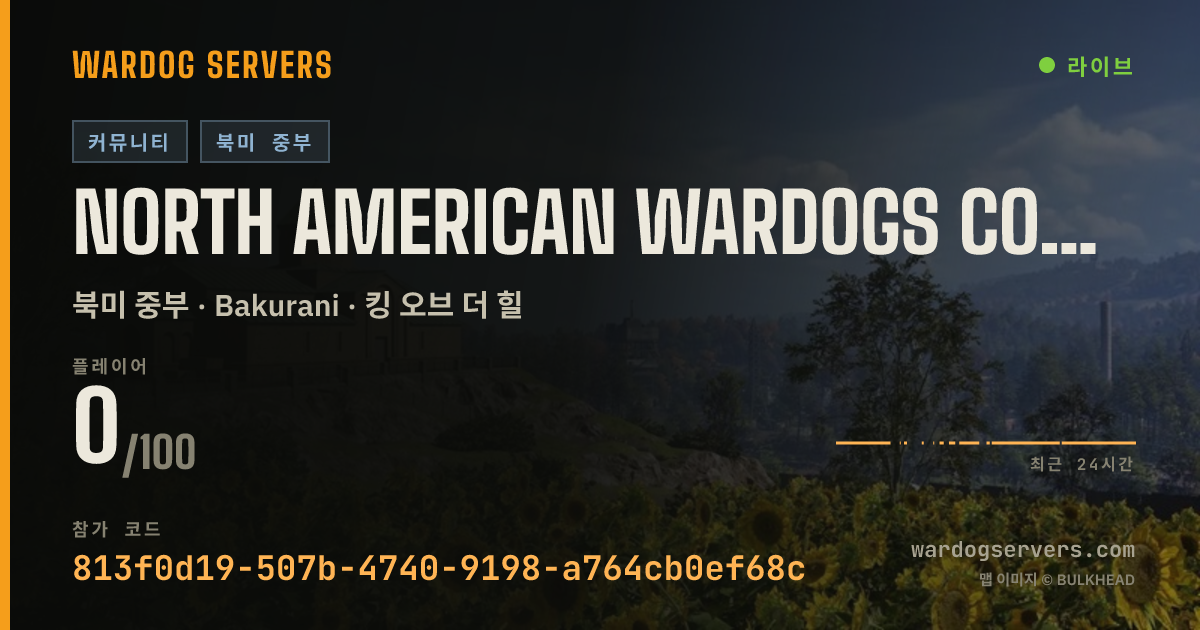 North American WARDOGS Coalition. Discord.gg/NAWDAWGS 실시간 상태 배너