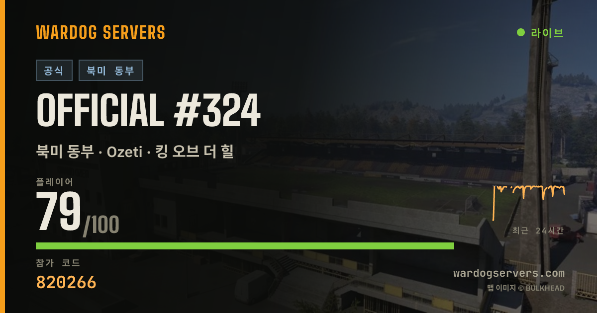 Official #324 실시간 상태 배너