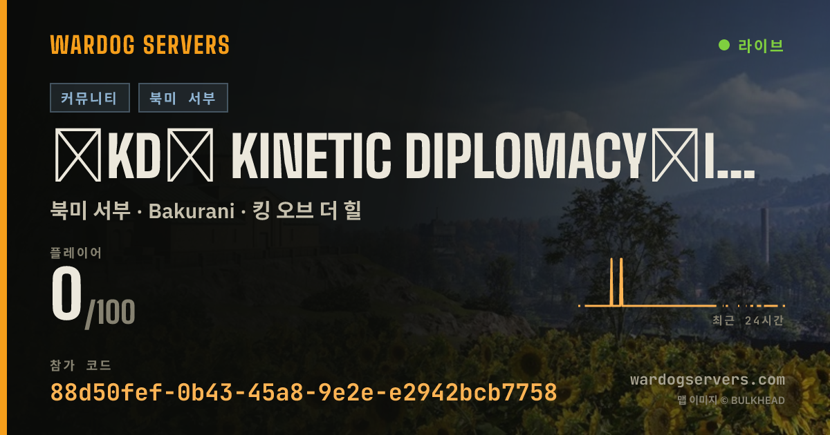 ΞKDΞ Kinetic Diplomacy︱INF︱Vet/1st Responder PRIO Q 실시간 상태 배너