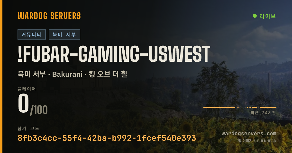 !FUBAR-Gaming-USWEST 실시간 상태 배너