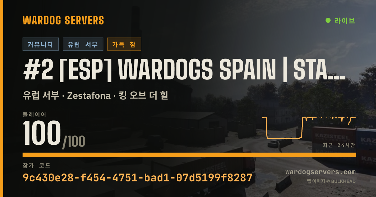 #2 [ESP] WARDOGS SPAIN | STANDARD | wardogsspain.com 실시간 상태 배너