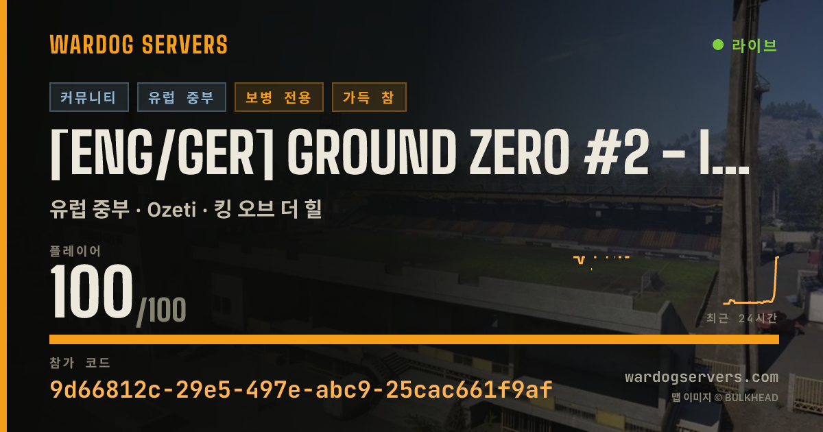 [ENG/GER] Ground Zero #2 - Infantry Only - Discord.gg/GZNUKE 실시간 상태 배너
