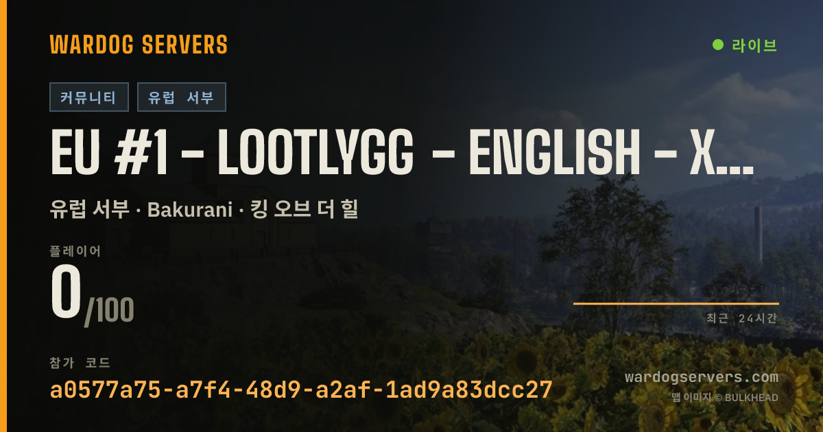 EU #1 - LootlyGG - ENGLISH - XP BONUS - ACTIVE STAFF 실시간 상태 배너