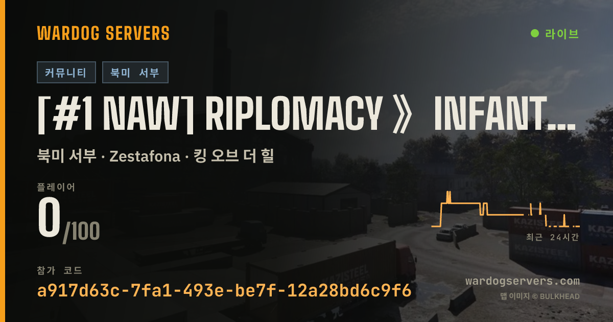 [#1 NAW] RIPLOMACY 》INFANTRY ONLY 》JOIN FOR FREE QUEUE SKIP! 실시간 상태 배너