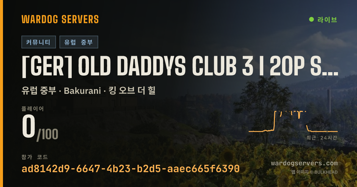 [GER] Old Daddys Club 3 I 20p Start 실시간 상태 배너