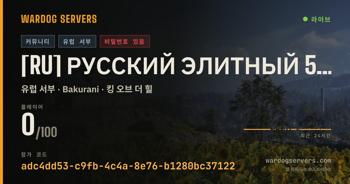 [RU] Русский Элитный 50x50 실시간 상태 배너