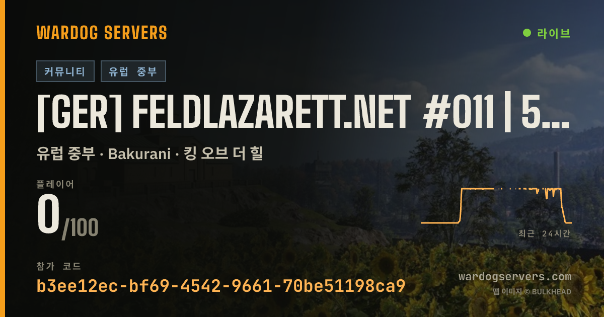 [GER] Feldlazarett.net #011 | 50v50 | 0-7 실시간 상태 배너
