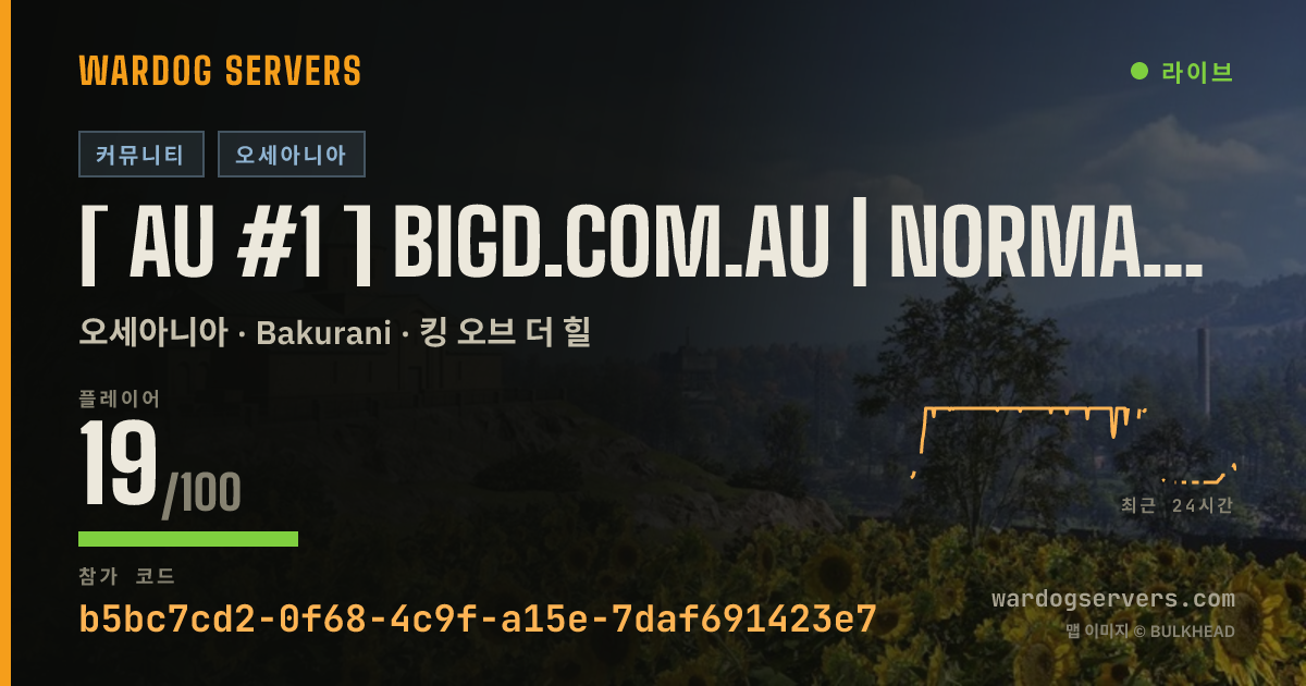 [ AU #1 ] BigD.com.au | Normal | discord.gg/BigD 실시간 상태 배너