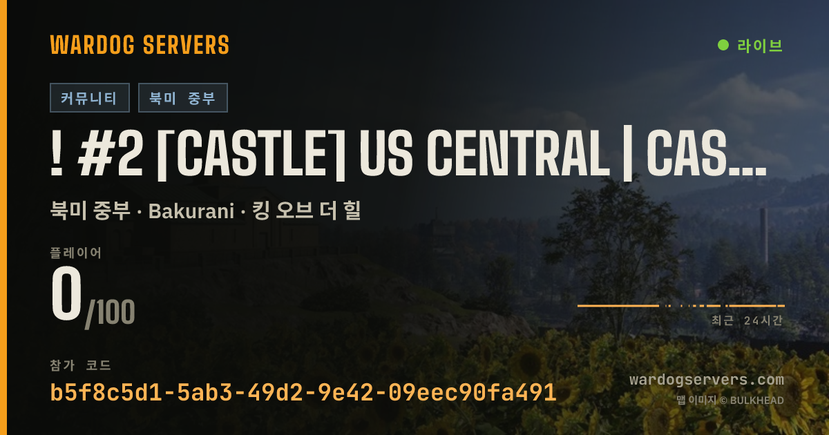 ! #2 [CASTLE] US CENTRAL | Casual | discord.gg/castledogs 실시간 상태 배너