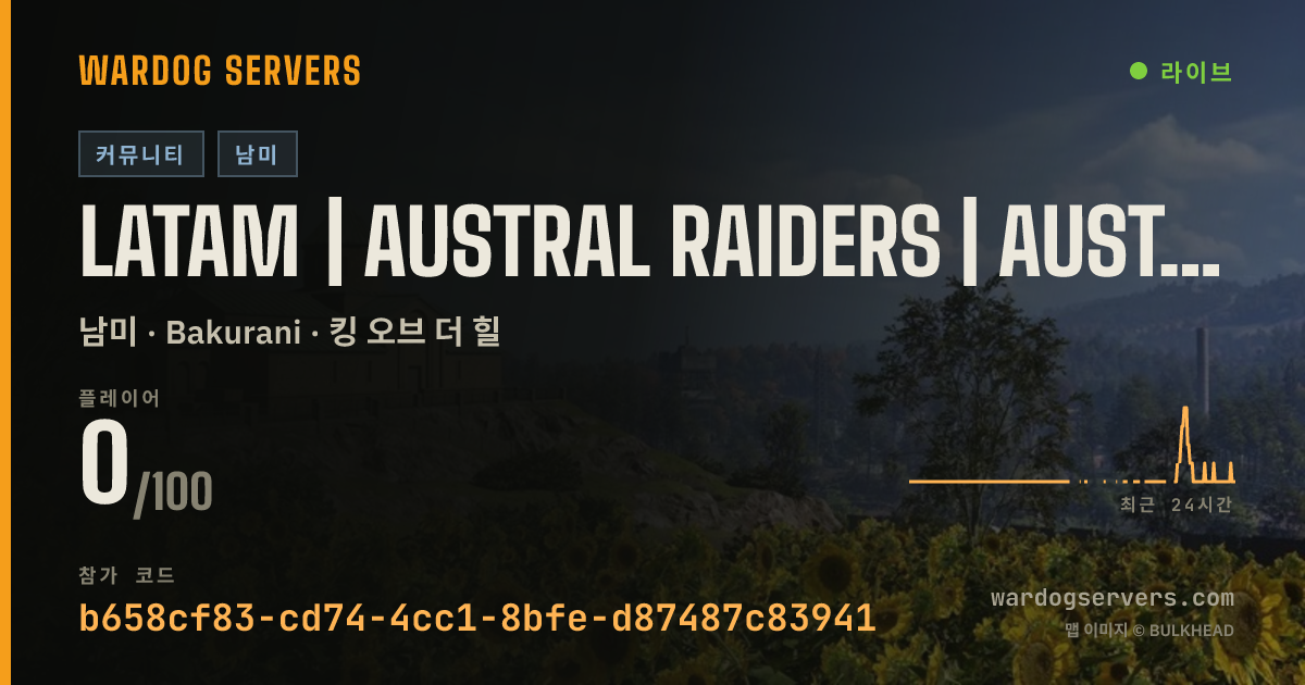 LATAM | AUSTRAL RAIDERS | australraiders.com 실시간 상태 배너