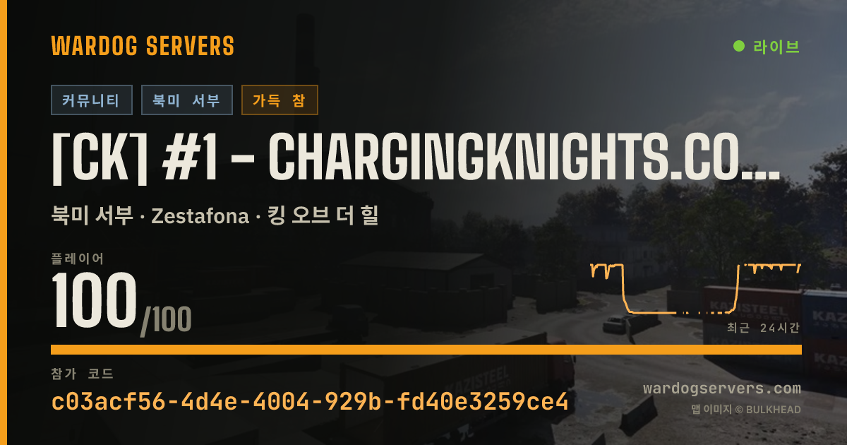 [CK] #1 - ChargingKnights.com | Active Admins | 실시간 상태 배너