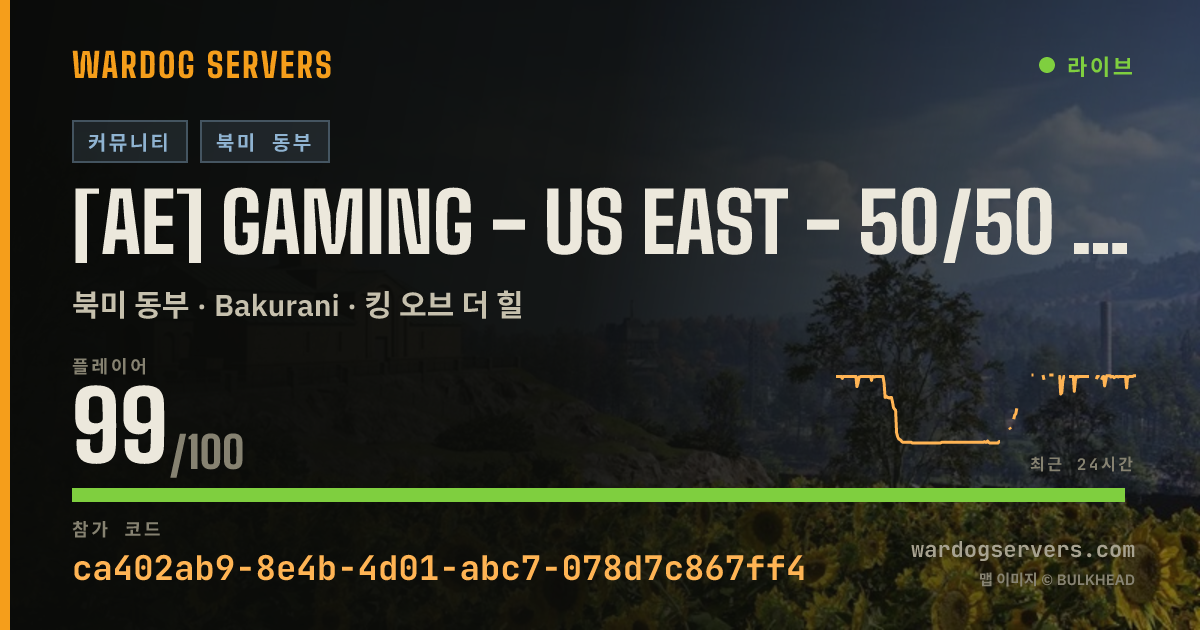 [AE] GAMING - US EAST - 50/50 #2 - AERECRUIT.COM 실시간 상태 배너