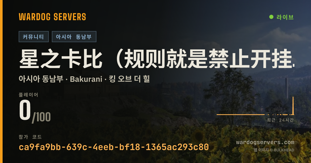 星之卡比（规则就是禁止开挂，禁止在圈外打架，禁止断补给线、禁pzh、武直、榴弹鸟） 실시간 상태 배너