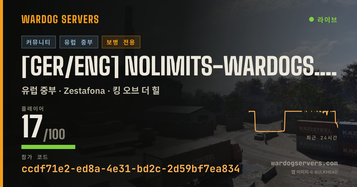 [GER/ENG] NOLIMITS-WARDOGS.DE / ACTIV ADMINS! 실시간 상태 배너