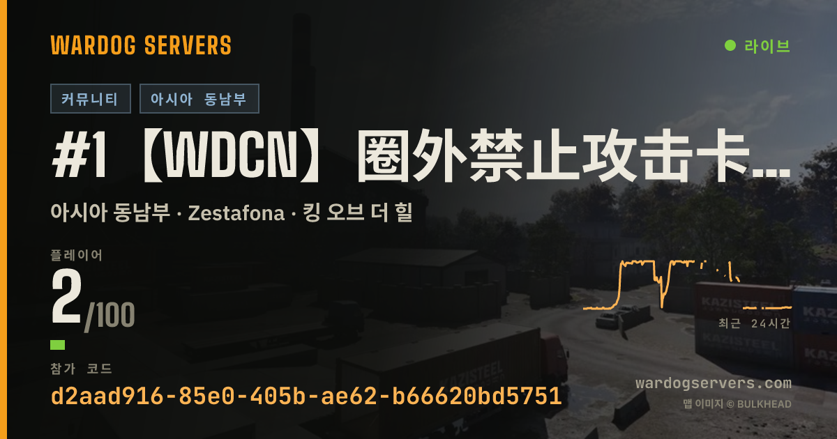 #1【WDCN】圈外禁止攻击卡车复活车|自动反作弊秒封|Q597583175免排队/换边/规则 실시간 상태 배너