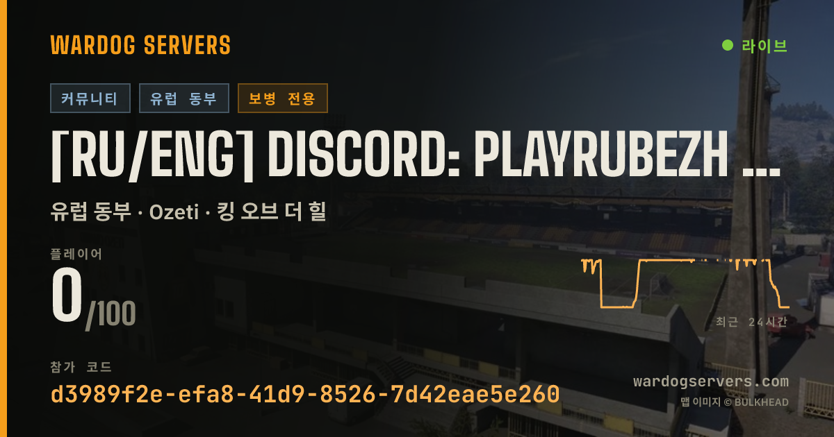 [RU/ENG] DISCORD: PLAYRUBEZH | XP BOOST | INFANTRY ONLY 실시간 상태 배너
