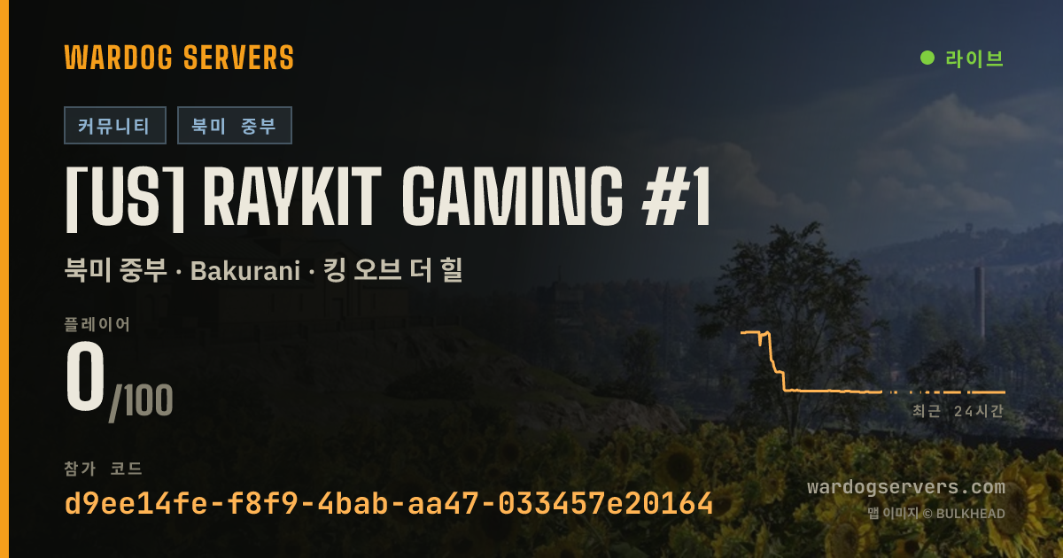 [US] RayKit Gaming #1 실시간 상태 배너
