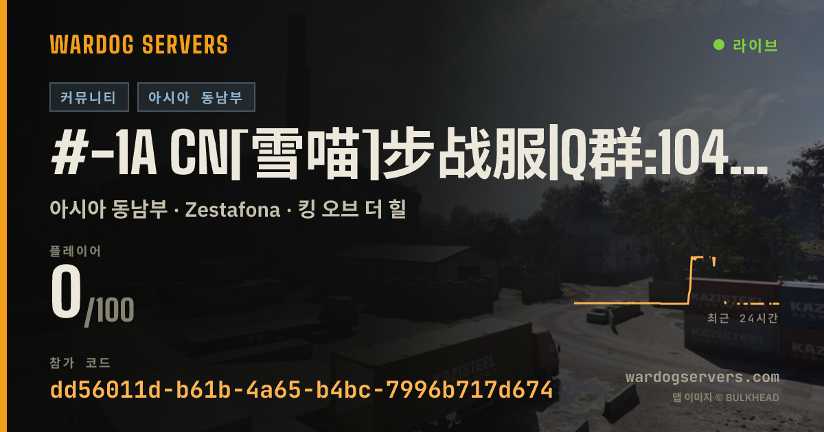 #-1A CN[雪喵]步战服|Q群:1040615795|动态天气|禁武装载具禁狙禁断补给|Vac墙 社区联Ban 실시간 상태 배너