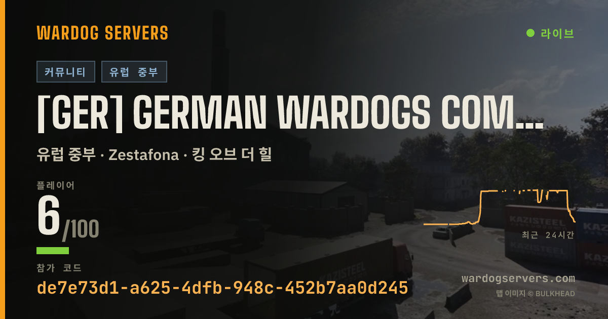 [GER] German Wardogs Community | 1 | discord.gg/gwd 실시간 상태 배너