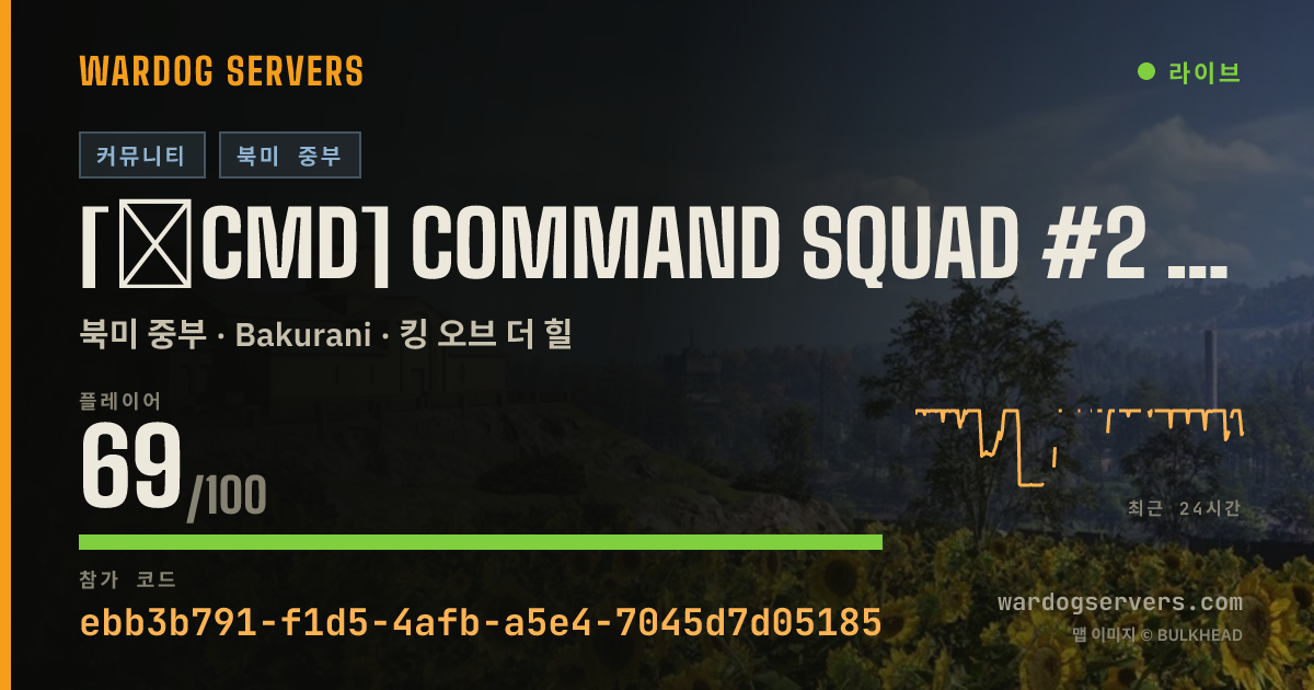 [★CMD] Command Squad #2 | MAX LEVEL 80 | commandsquad.net 실시간 상태 배너