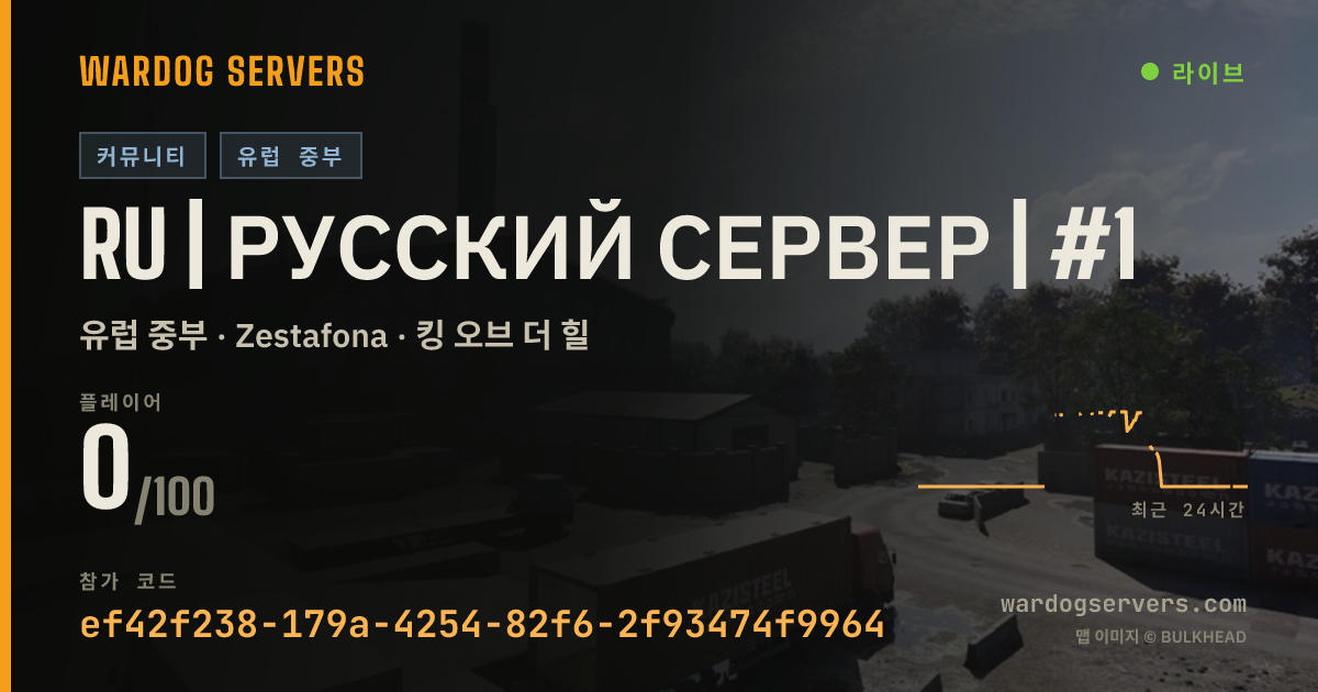 RU | Русский сервер | #1 실시간 상태 배너