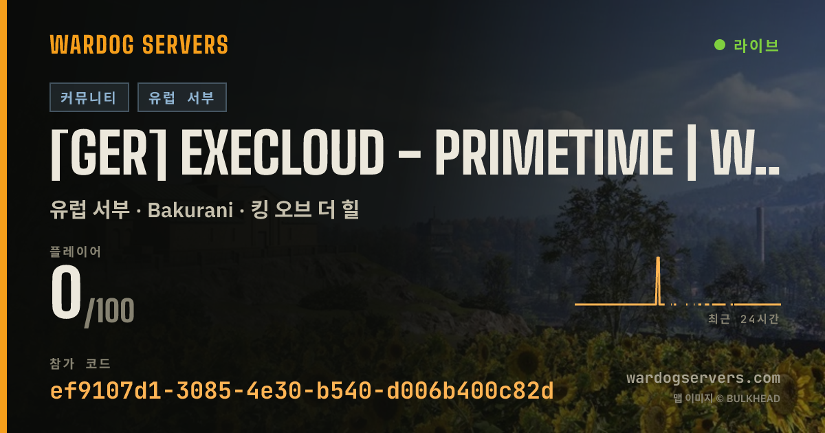 [GER] EXECLOUD - Primetime | Withelist Seeder | Stats 실시간 상태 배너