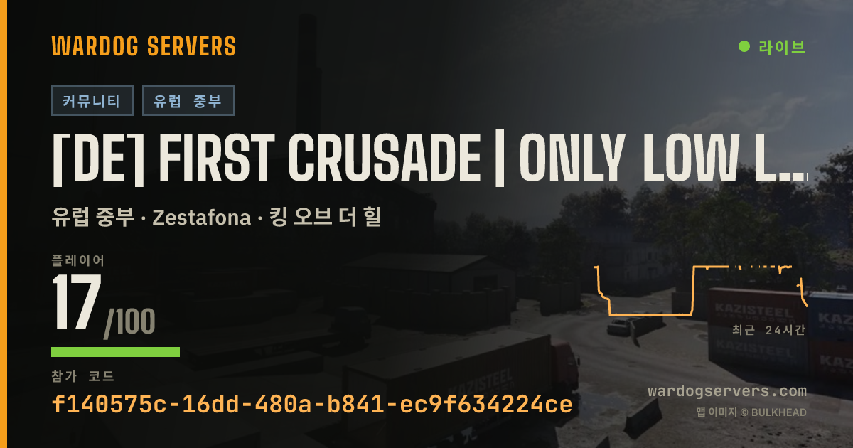[DE] First Crusade | Only Low Levels allowed | warboard.de 실시간 상태 배너