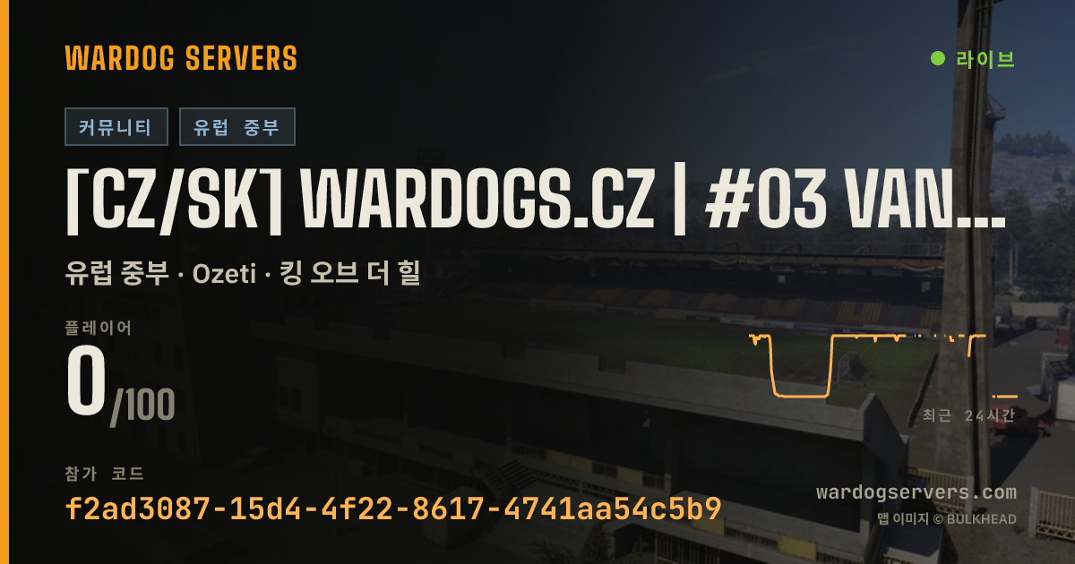 [CZ/SK] WARDOGS.CZ | #03 VANILLA | discord.gg/wardogsczsk 실시간 상태 배너