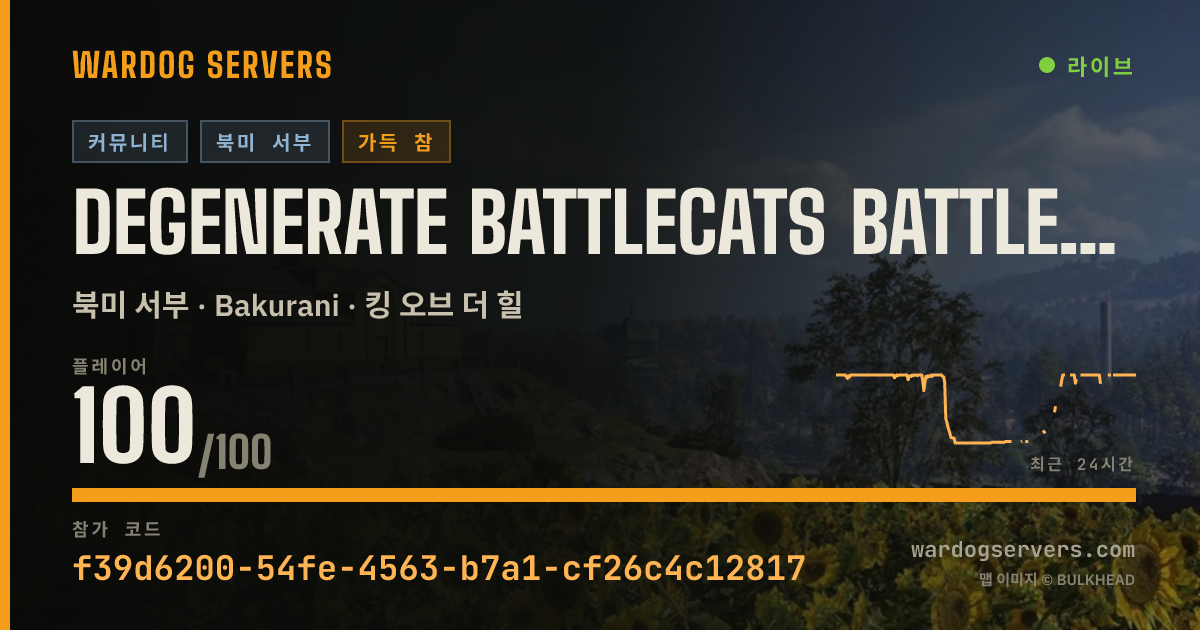 Degenerate Battlecats Battleground 실시간 상태 배너