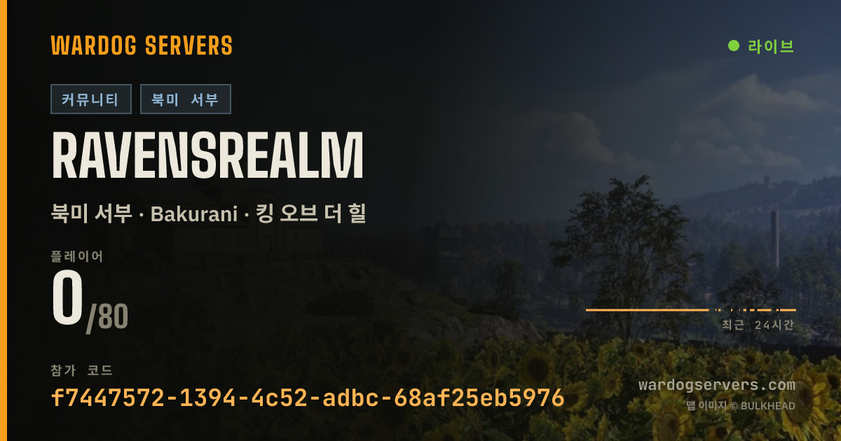 ravensrealm 실시간 상태 배너