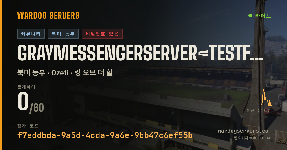 GrayMessengerServer<TestFunction><NotOpenToPublic> 실시간 상태 배너