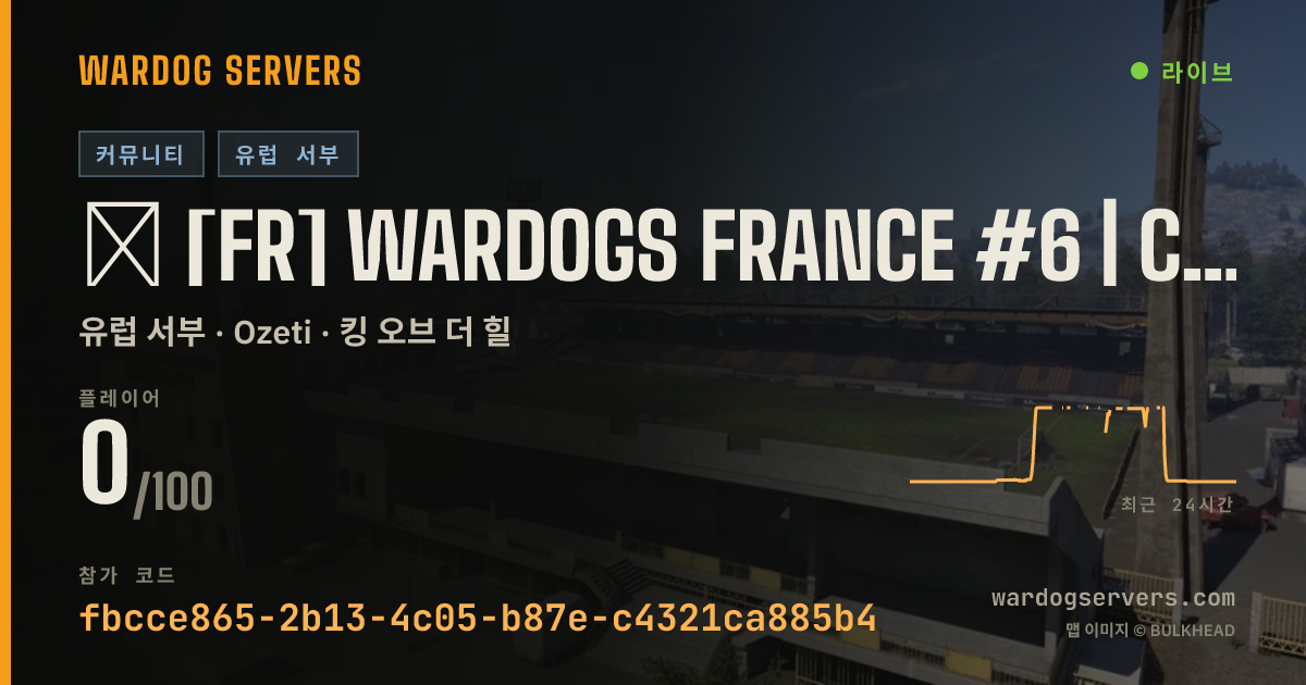 ⁂ [FR] WARDOGS FRANCE #6 | CLASSIQUE [WDFR] 실시간 상태 배너