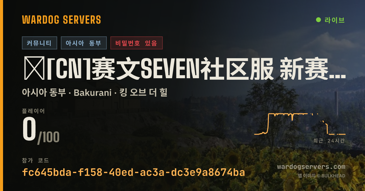 🎈[CN]赛文seven社区服 新赛季禁部分载具和等级 禁断补给 禁跳边 正常肝服 进群拿密码 Q群：949975494 실시간 상태 배너