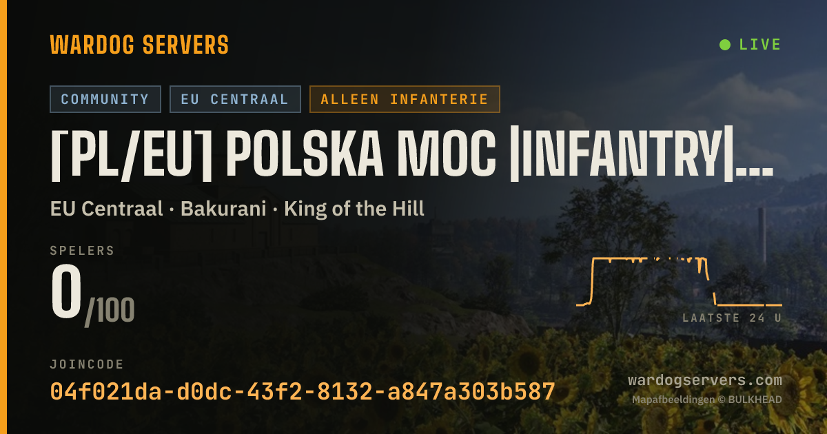 Live statusbanner voor [PL/EU] POLSKA MOC |INFANTRY|discord.gg/polskamoc #2